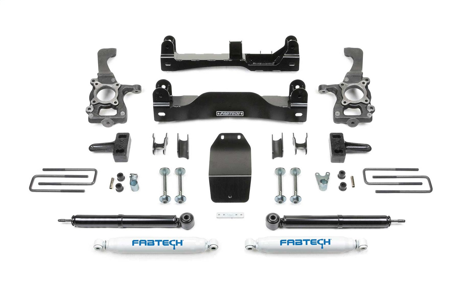 Fabtech K2209 Basic Lift System w/Shocks; 4 in. Lift; w/Rear Performance Shocks; Fabtech K2209