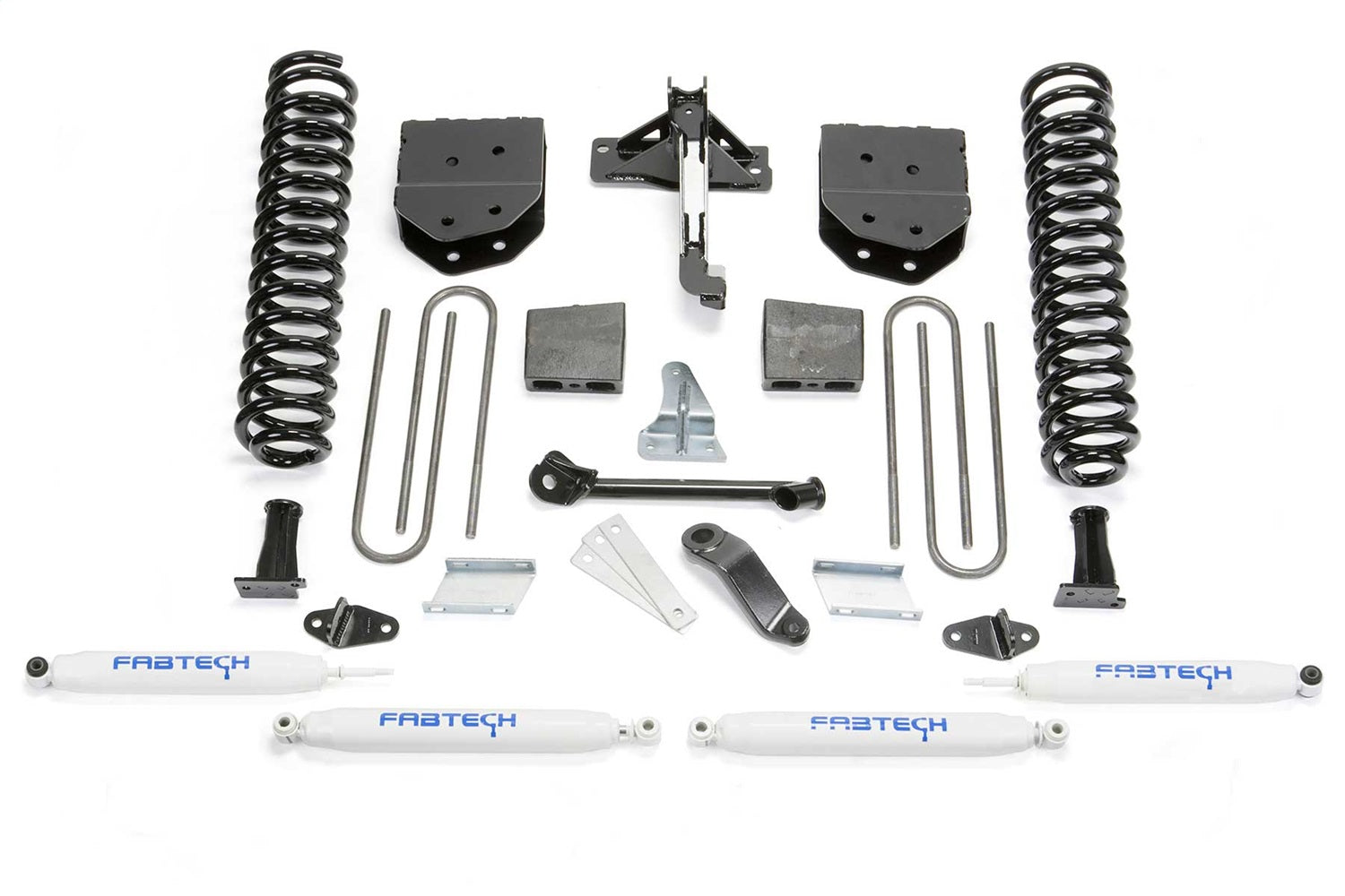 Fabtech K2210 Basic Lift System w/Shocks; 4 in. Lift; w/Performance Shocks; Fabtech K2210