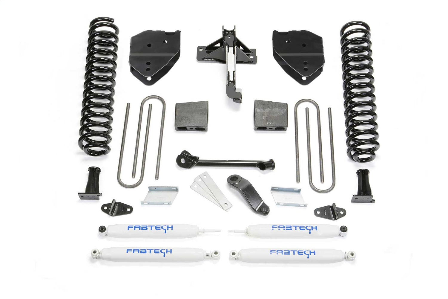 Fabtech K2214 Basic Lift System w/Shocks; 4 in. Lift; Incl. Performance Shocks; Fabtech K2214