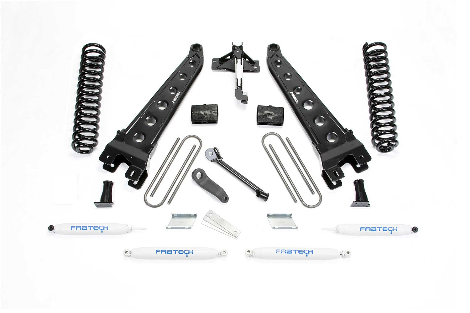 Fabtech K2215 Radius Arm Lift System; 4 in. Lift; Incl. Performance Shocks; Fabtech K2215