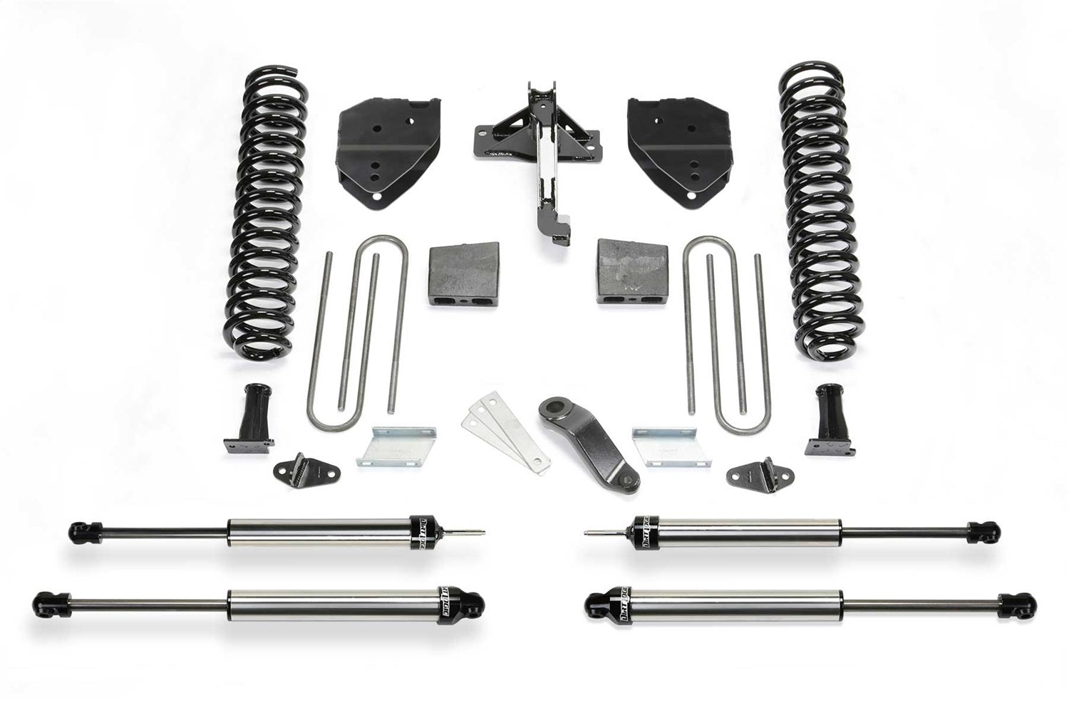 Fabtech K2217DL Basic Lift System w/Shocks; 6 In. Lift; Incl. Dirt Logic Shocks; Fabtech K2217DL