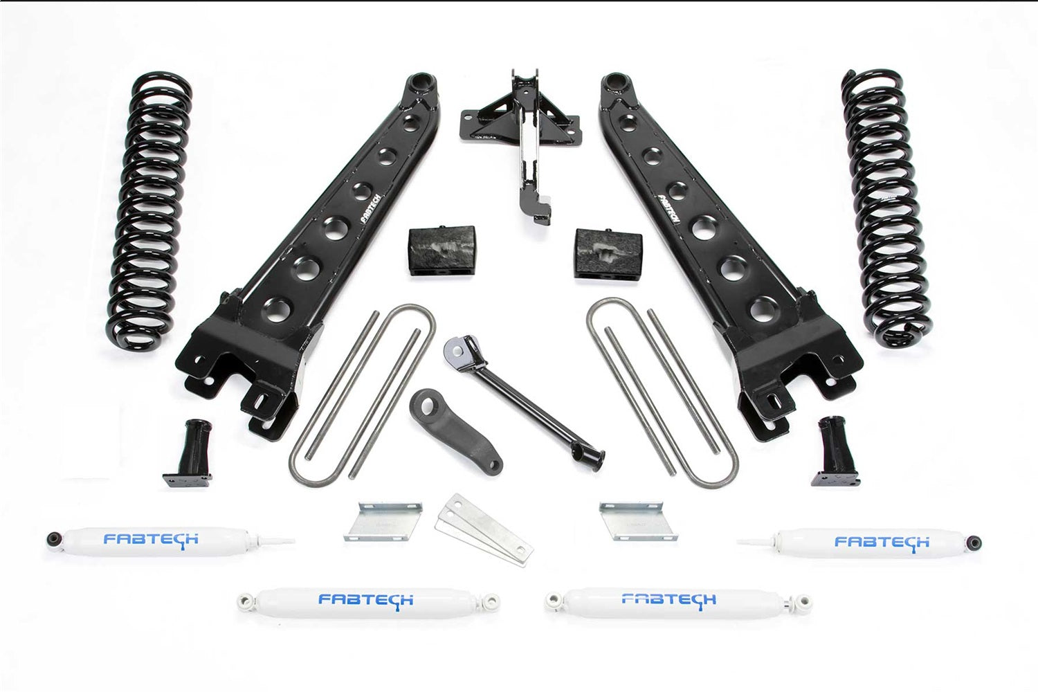 Fabtech K2253 Radius Arm Lift System; 4 in. Lift; Incl. Performance Shocks; Fabtech K2253