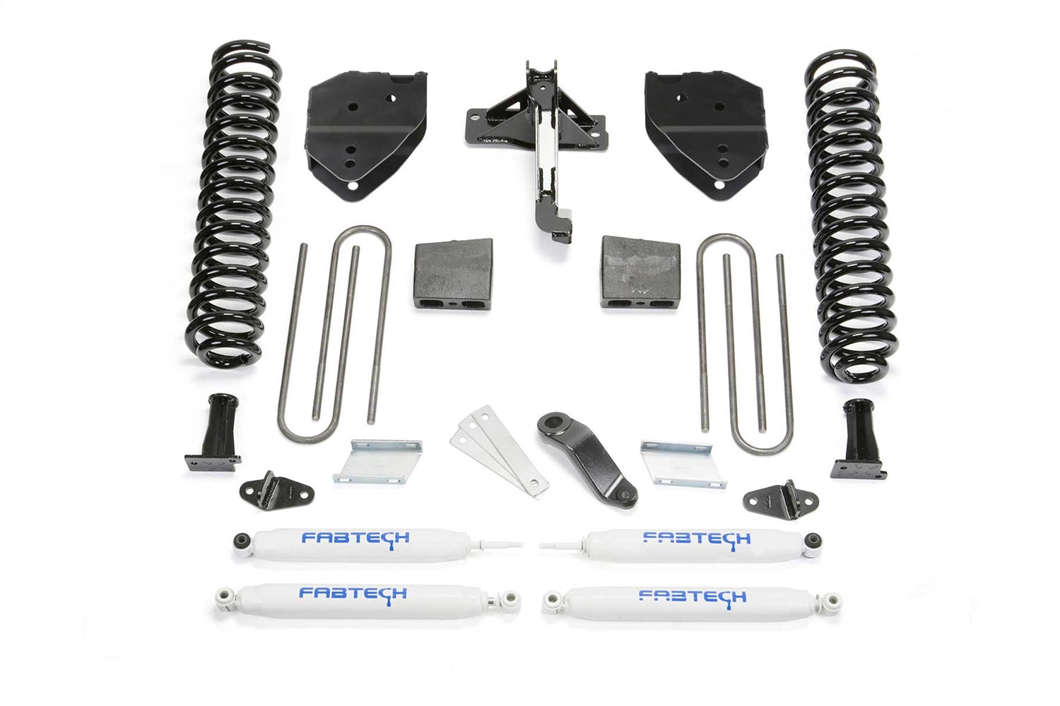 Fabtech K2255 Basic Lift System w/Shocks; w/Performance Shocks; 6 in. Lift; Fabtech K2255