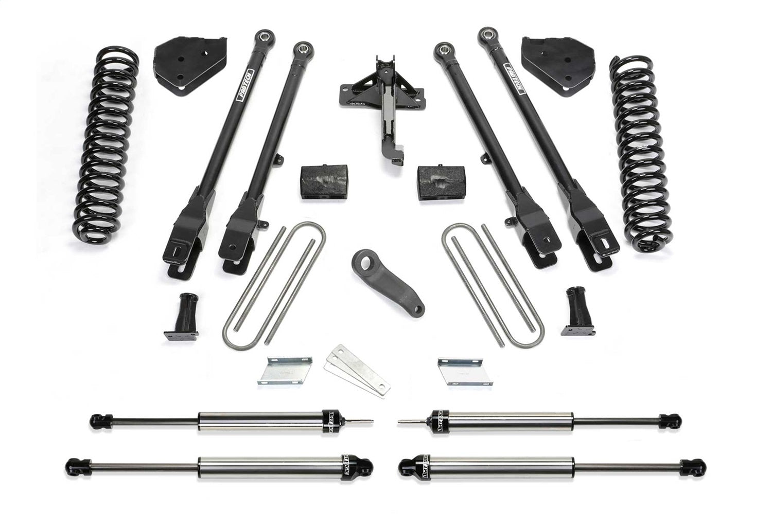Fabtech K2257DL 4 Link Lift System; w/DLSS Shocks; 6 in. Lift; Incl. Coils; Fabtech K2257DL