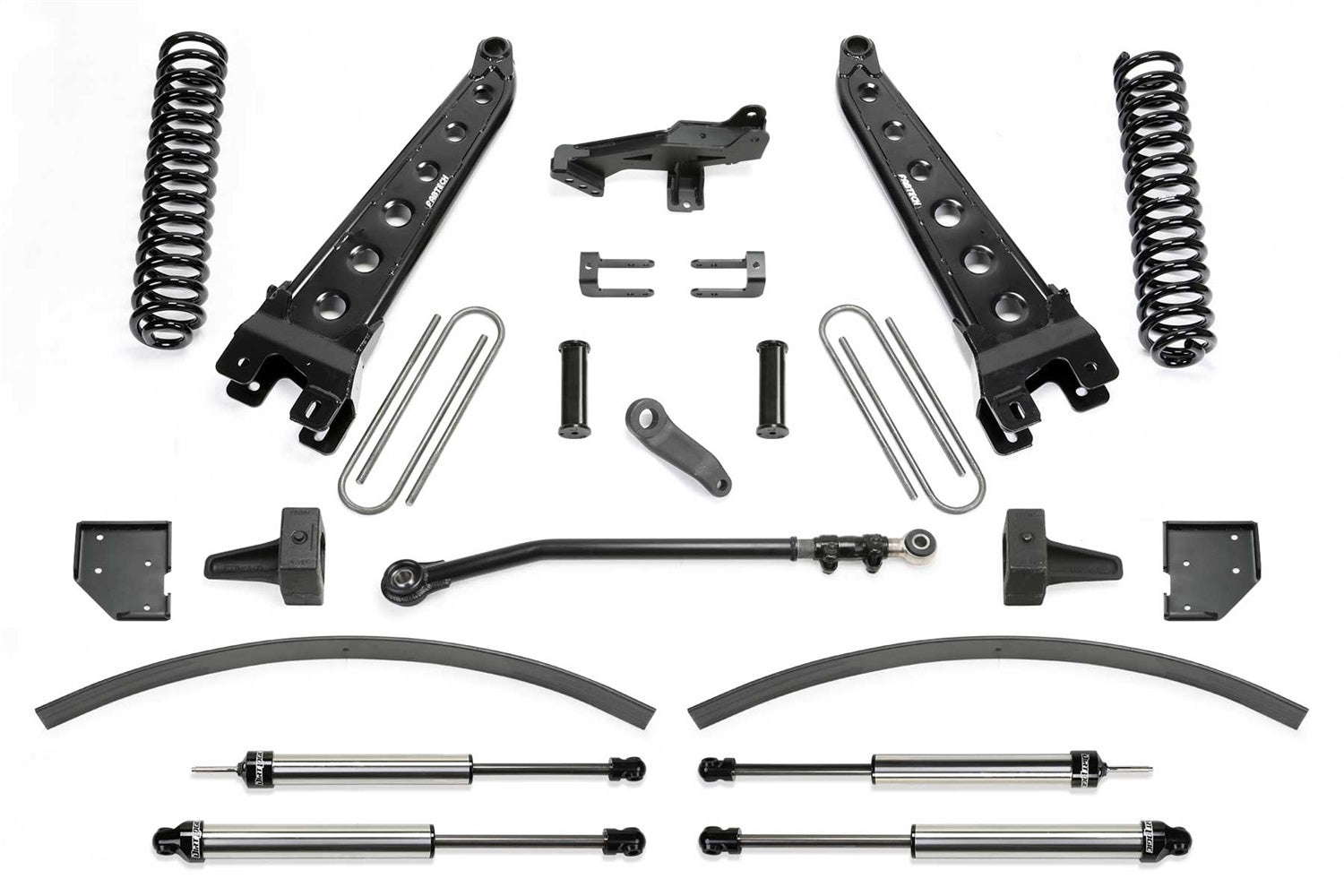 Fabtech K2265DL Radius Arm Lift System; 8 in. Lift Incl; Dirt Logic 2.25 Shocks; Fabtech K2265DL