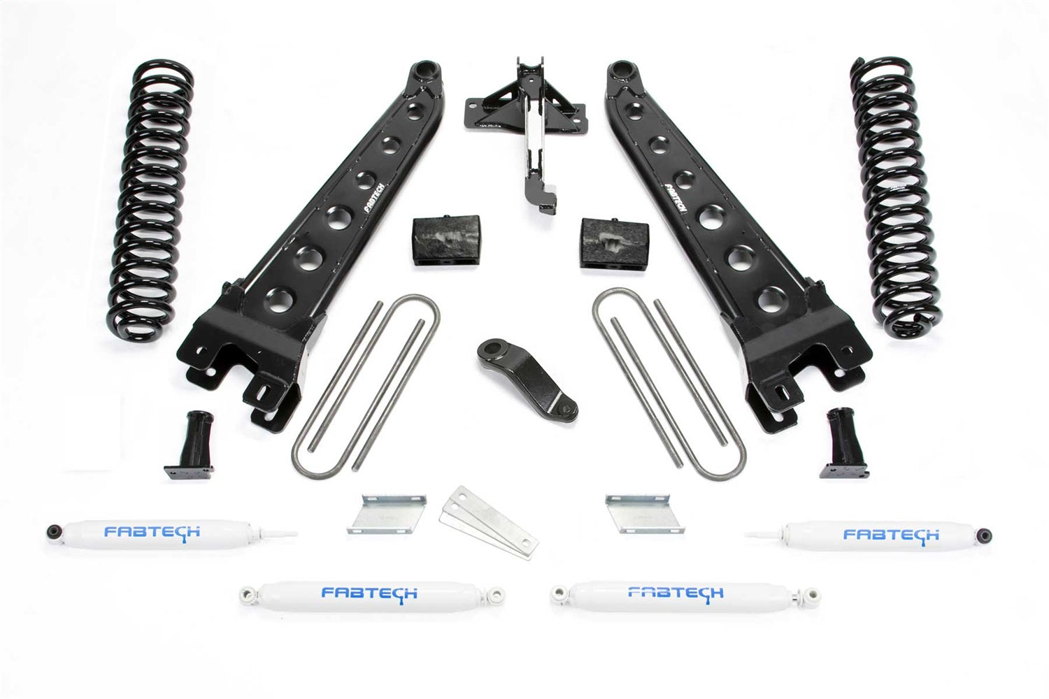 Fabtech K2304 Radius Arm System; 6 in. Lift; Incl. Coils And Performance Shocks; Fabtech K2304