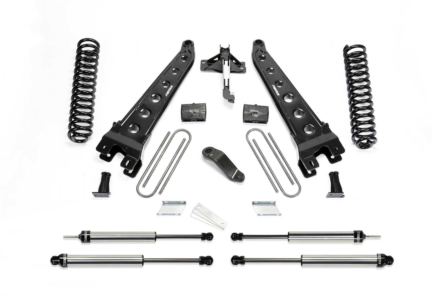 Fabtech K2304DL Radius Arm System; 6 in. Lift; Incl. Coils And Dirt Logic Shocks; Fabtech K2304DL