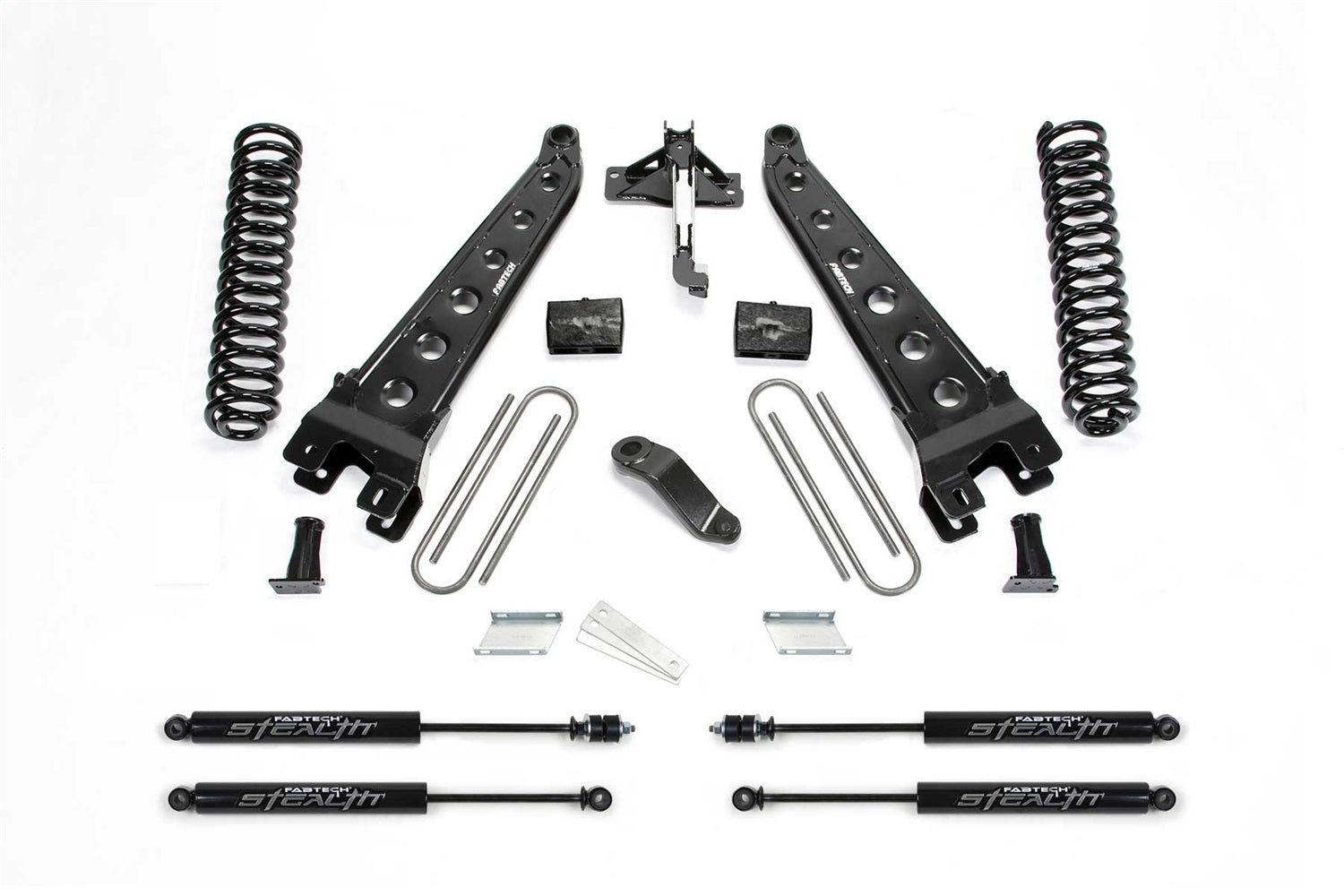 Fabtech K2304M Radius Arm System; 6 In. Lift; Incl. Coils And Stealth Shocks; Fabtech K2304M