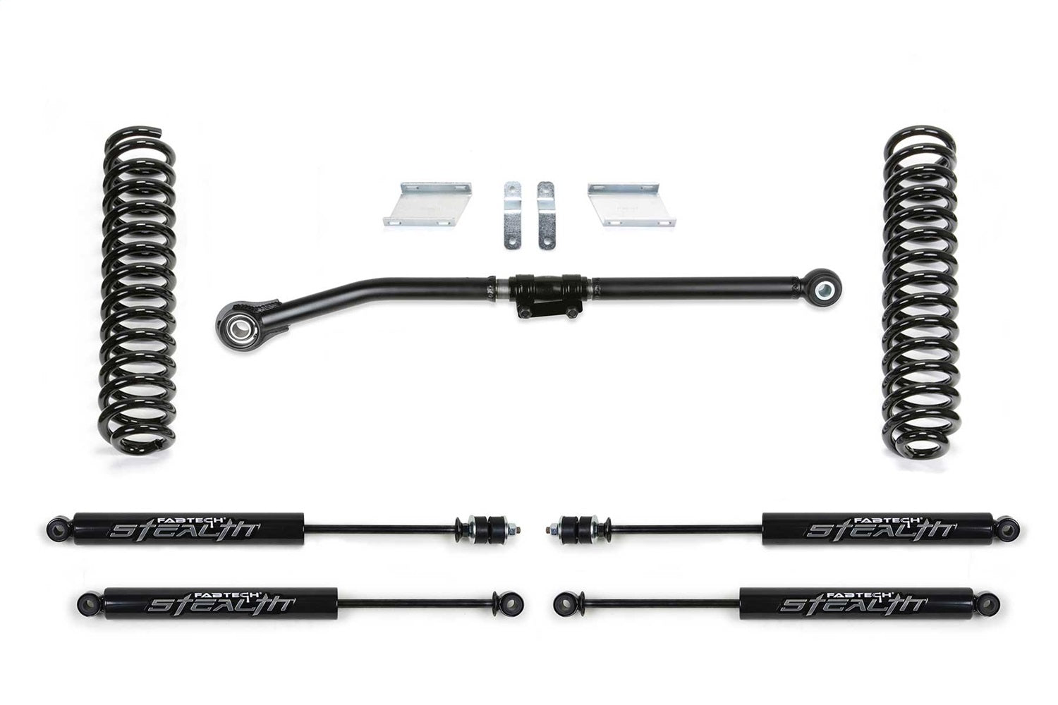 Fabtech K2333M Basic Lift System w/Shocks; 2.5 in. Lift w/Stealth Shocks; Fabtech K2333M