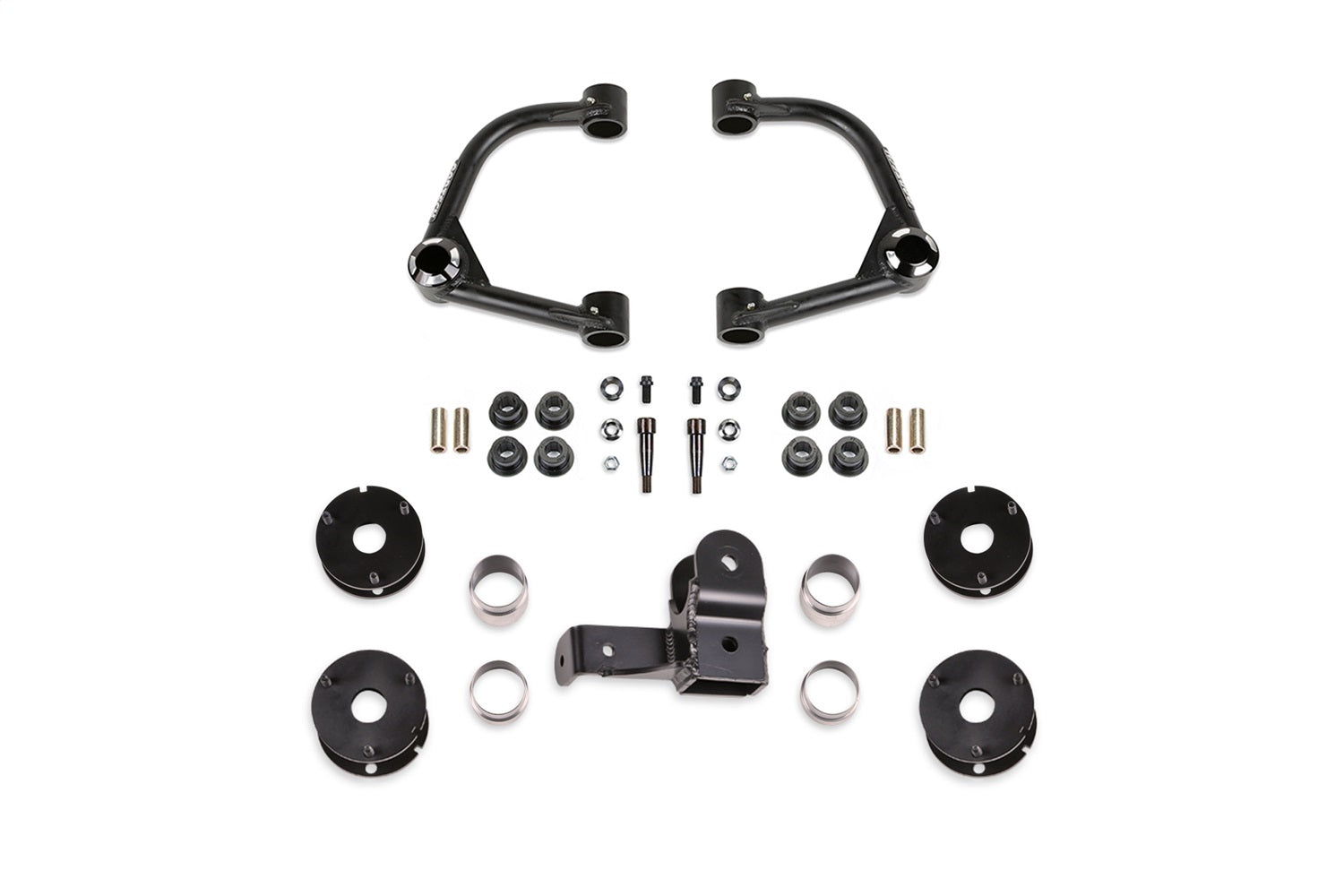 Fabtech K2384 Uniball UCA Lift Kit; 4 in. w/Uniballs  and Shock Spacers; Non-Bilstein; Fabtech K2384