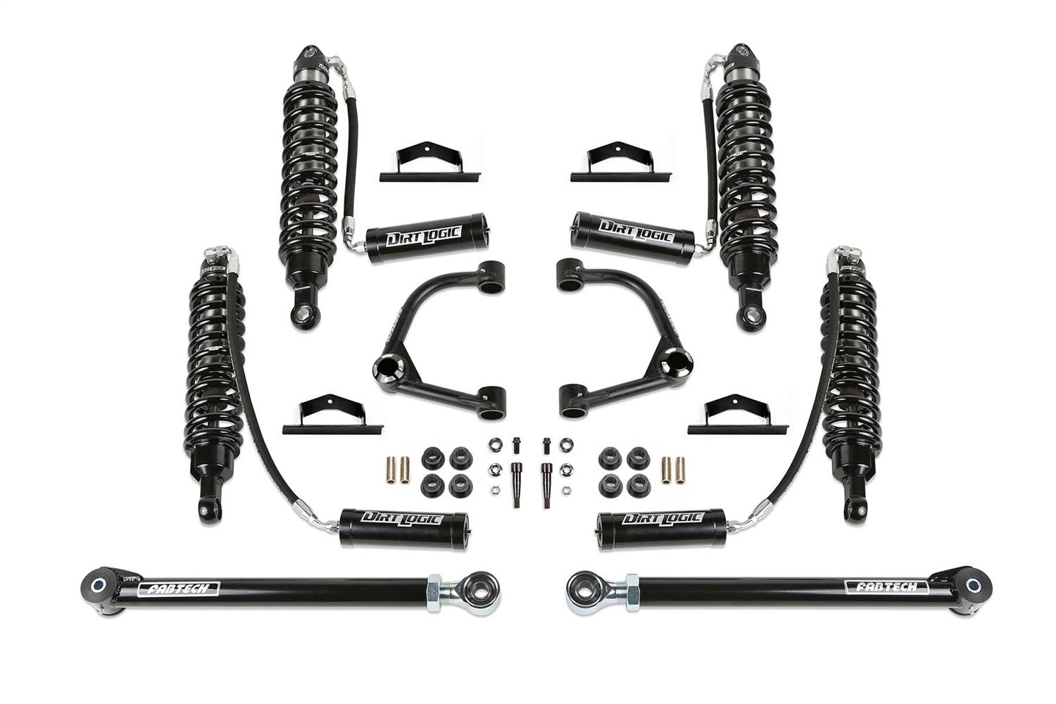 Fabtech K2390DL Uniball UCA Lift System w/Shocks Fabtech K2390DL