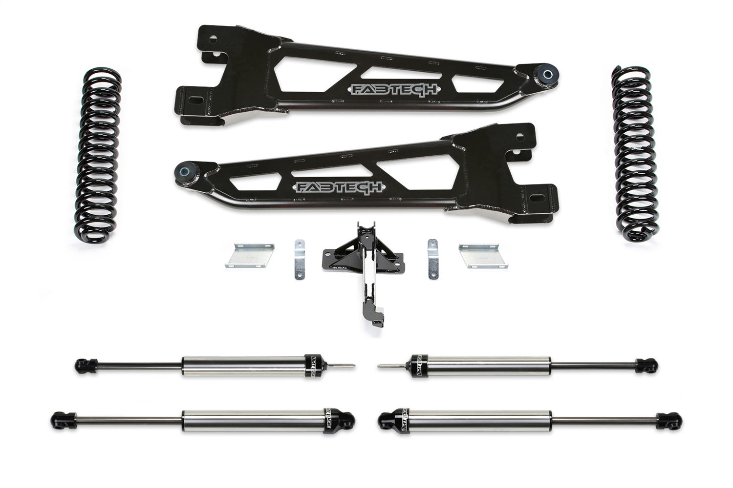 Fabtech K2401DL Radius Arm Lift System; 2.5 in. Lift Kit; w/Coils; Incl. Dirt Logic 2.25 Shocks; Fabtech K2401DL