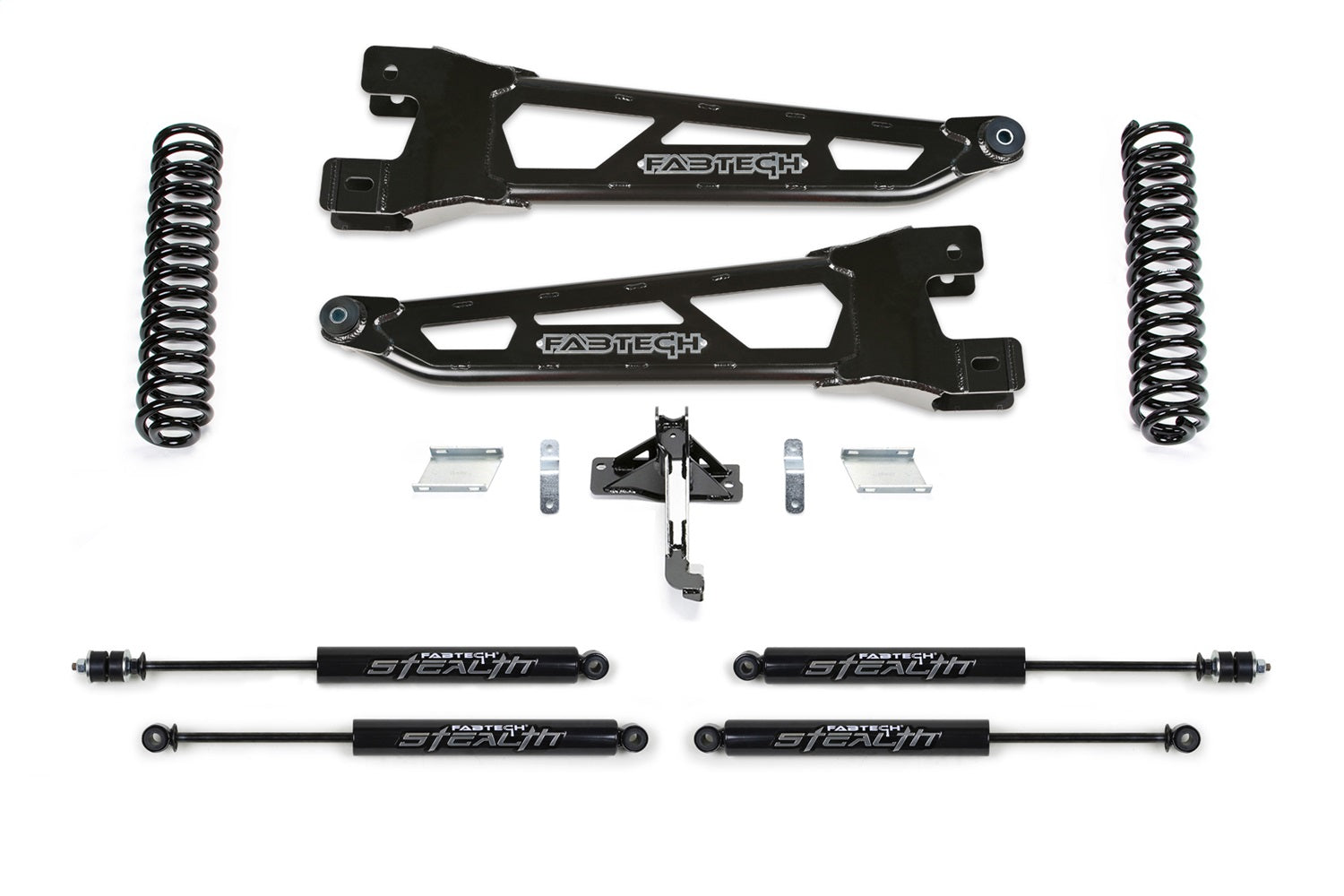 Fabtech K2401M Radius Arm Lift System; 2.5 in. Lift Kit; w/Coils; Incl. Stealth Shocks; Fabtech K2401M