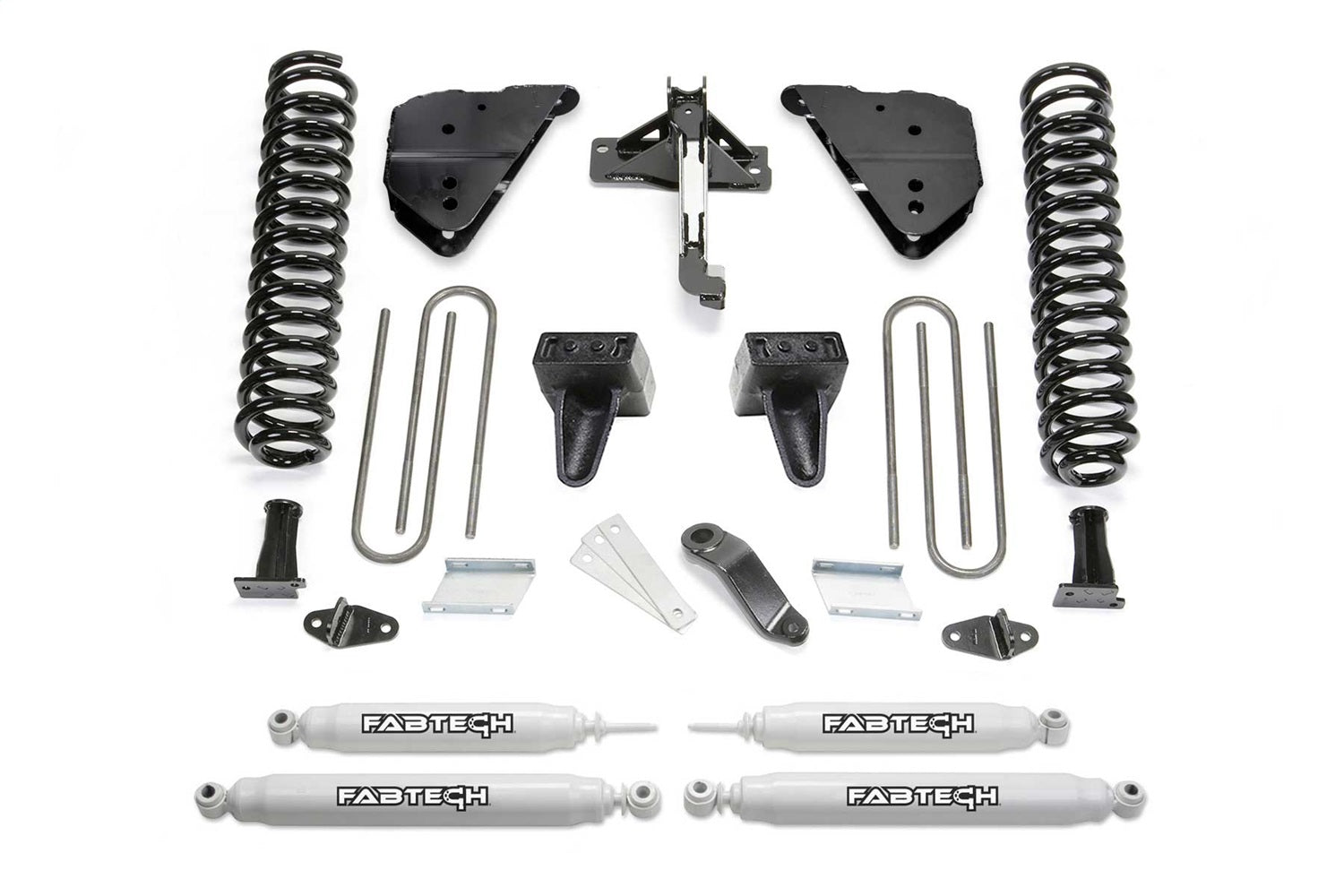 Fabtech K2405 Basic Lift System w/Shocks; 4 in. Lift; Incl. Performance Shocks; Fabtech K2405