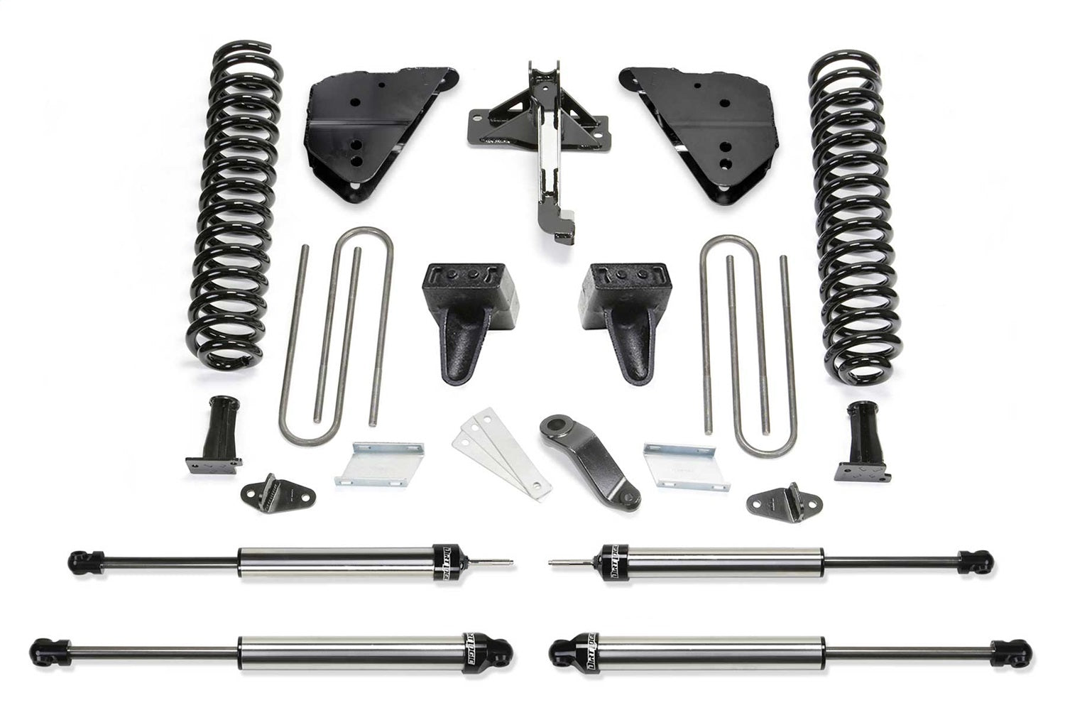 Fabtech K2405DL Basic Lift System w/Shocks; 4 in. Lift; Incl. Dirt Logic Stainless Steel Shocks; Fabtech K2405DL