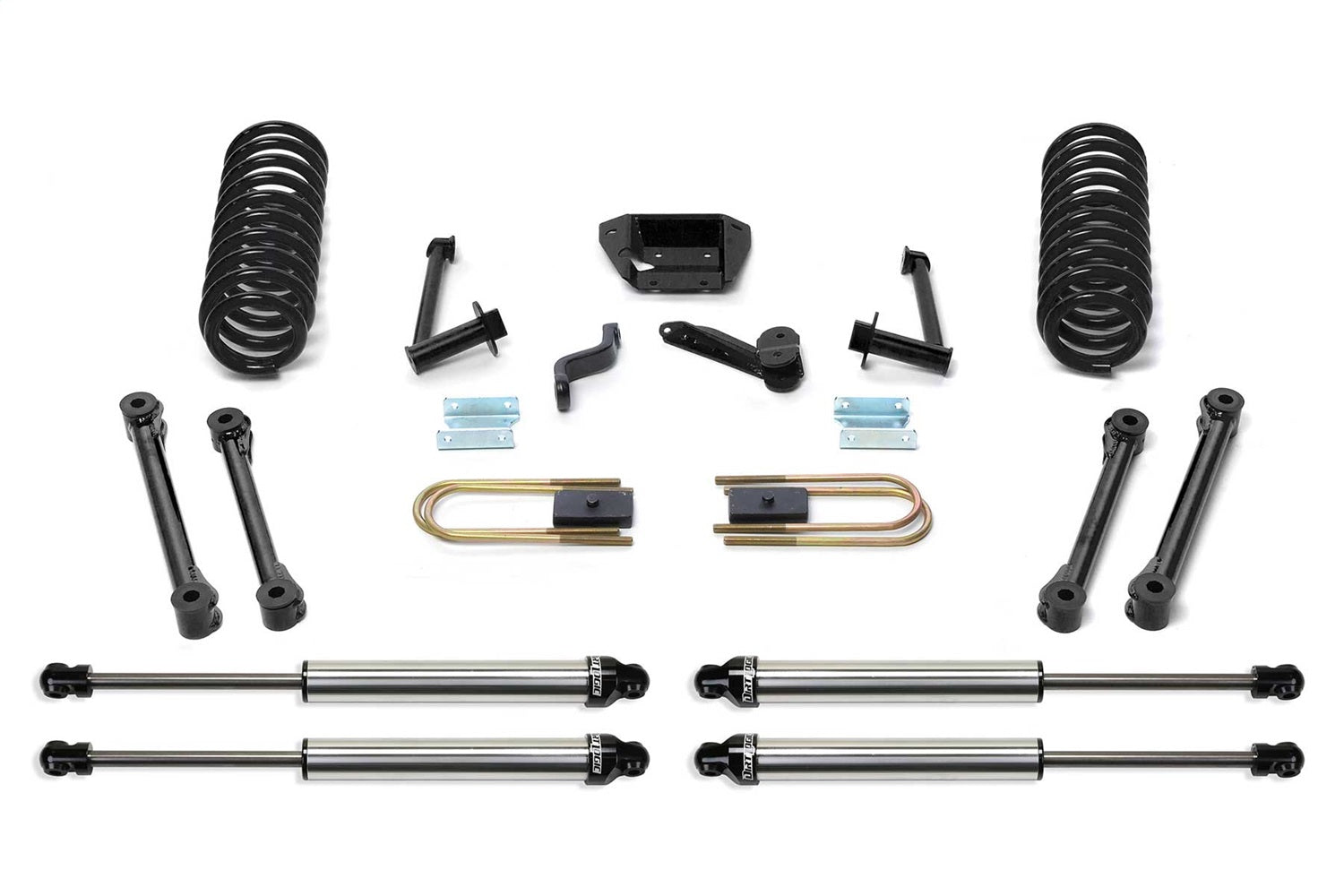 Fabtech K30154DL Performance Lift System w/Shocks; w/DLSS Shocks; 6 in. Lift; Fabtech K30154DL