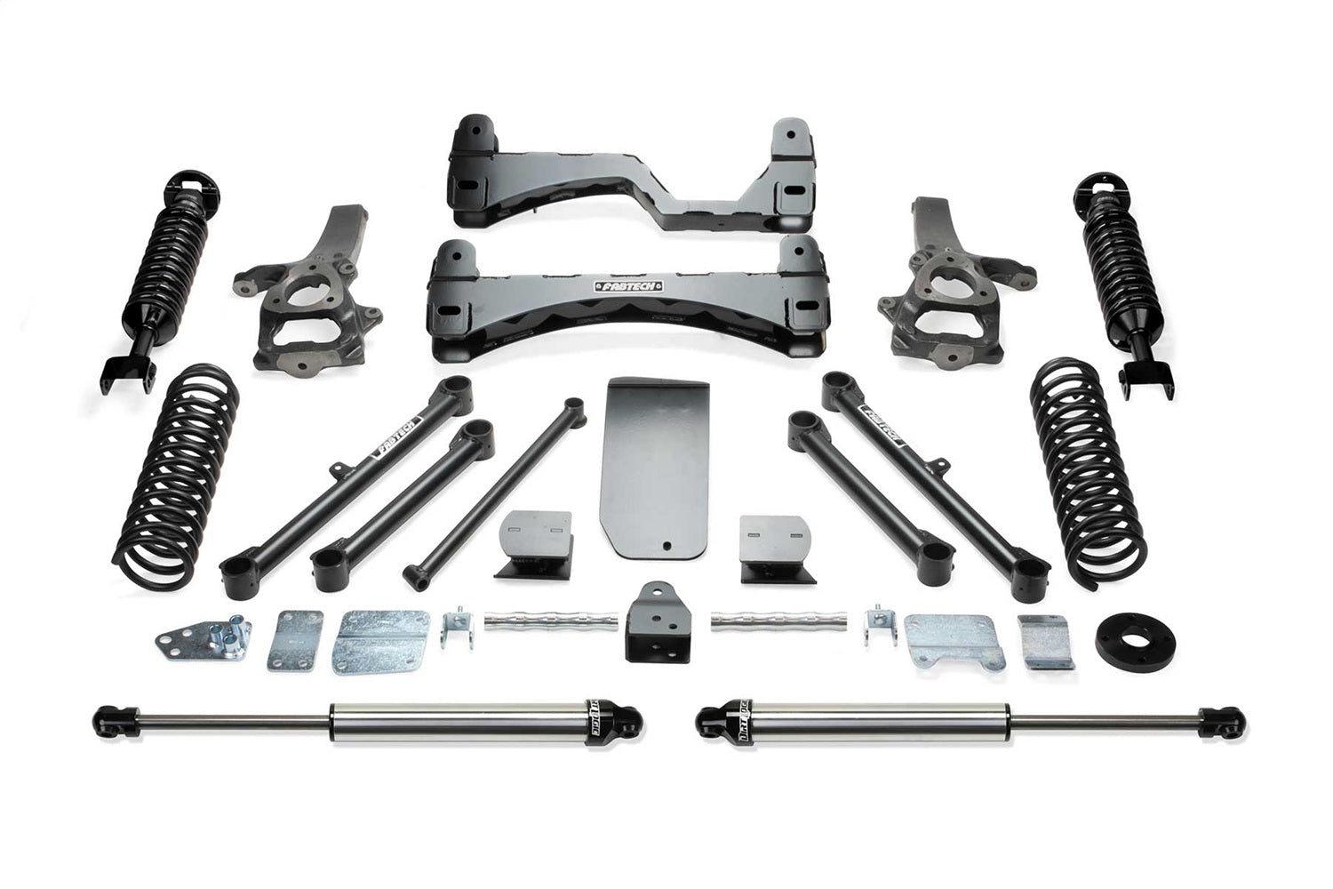 Fabtech K3055DL Basic Lift System w/Shocks; w/DLSS Shocks; 6 in. Lift; Fabtech K3055DL