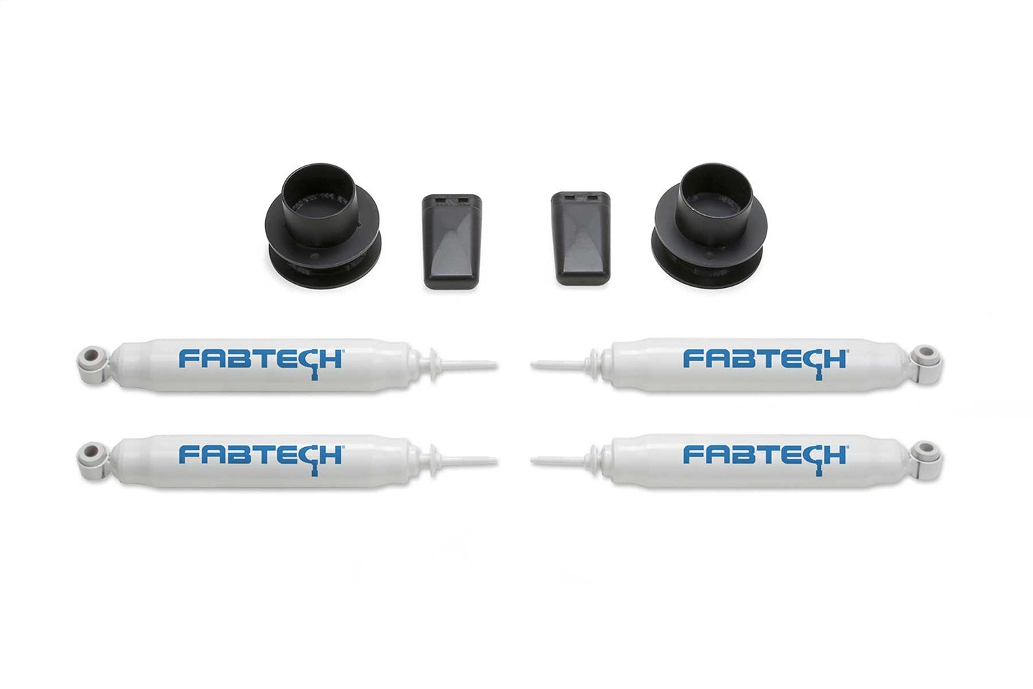 Fabtech K3060 Coil Spacer System; w/Performance Shocks; Incl. 2.5 in. Coil Spacer; Shocks; Fabtech K3060