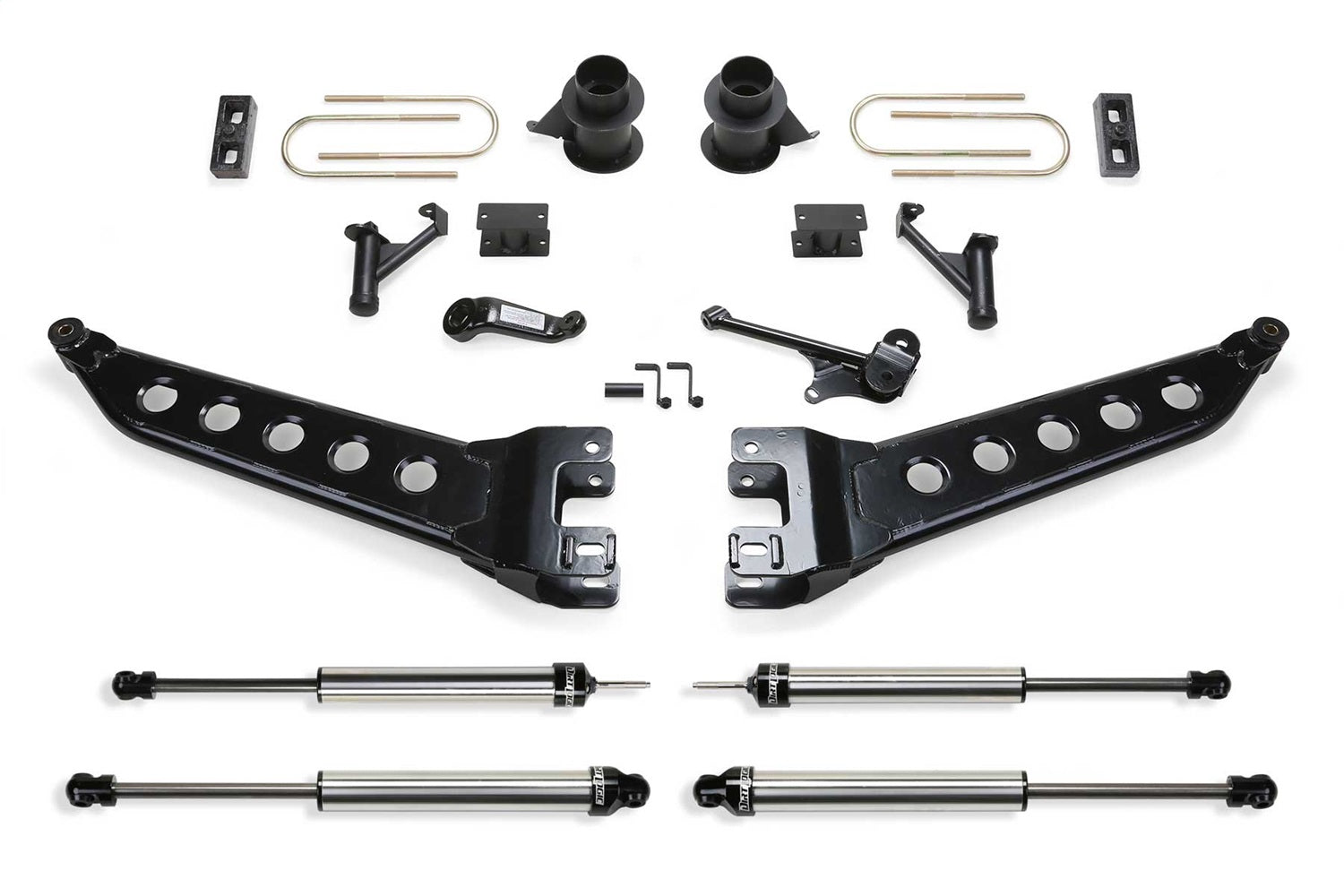 Fabtech K3071DL Radius Arm Lift System; 5 in. Kit w/DLSS Shocks And Factory Radius Arms; Fabtech K3071DL