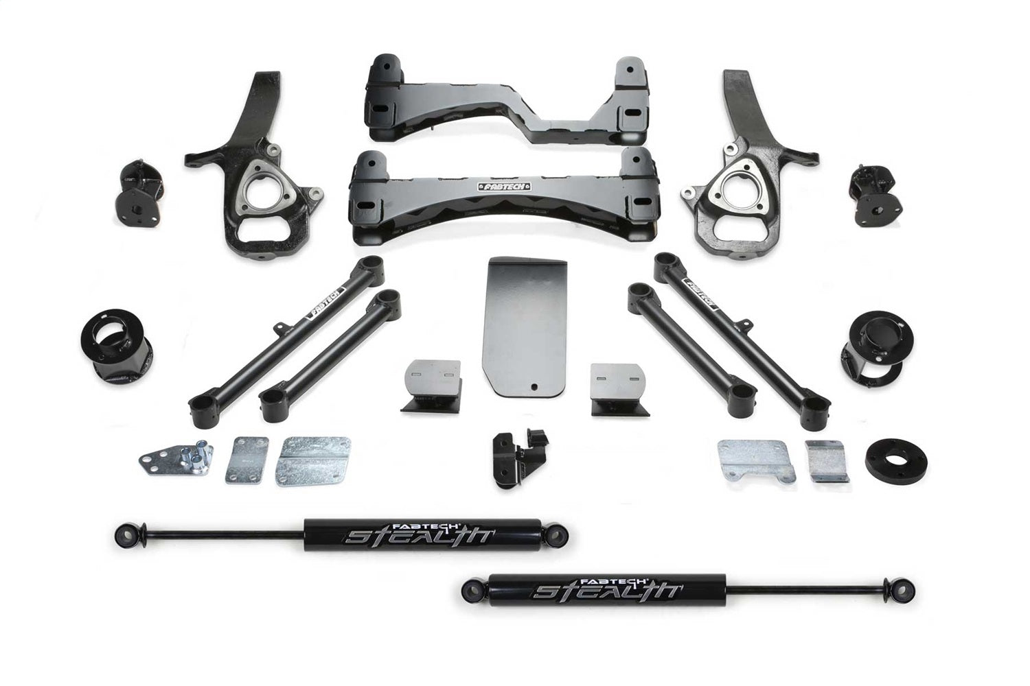 Fabtech K3086M Basic Lift System w/Shocks; 6 in. Lift; Fabtech K3086M