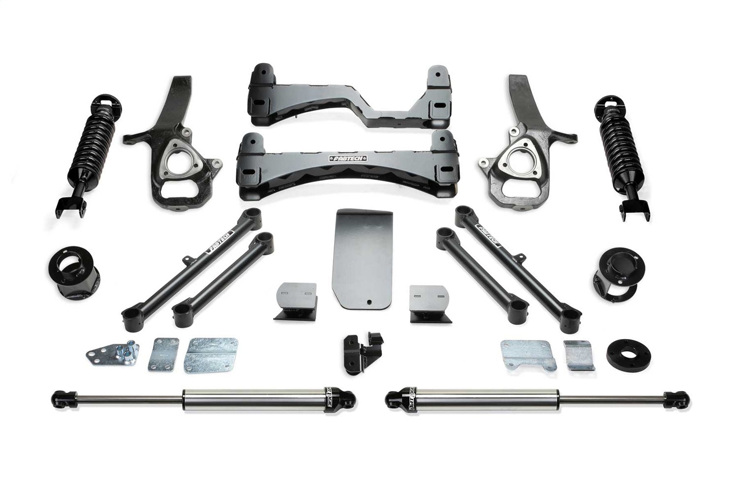 Fabtech K3087DL Performance Lift System w/Shocks; 6 In. Lift; Incl. Performance Shocks; Fabtech K3087DL