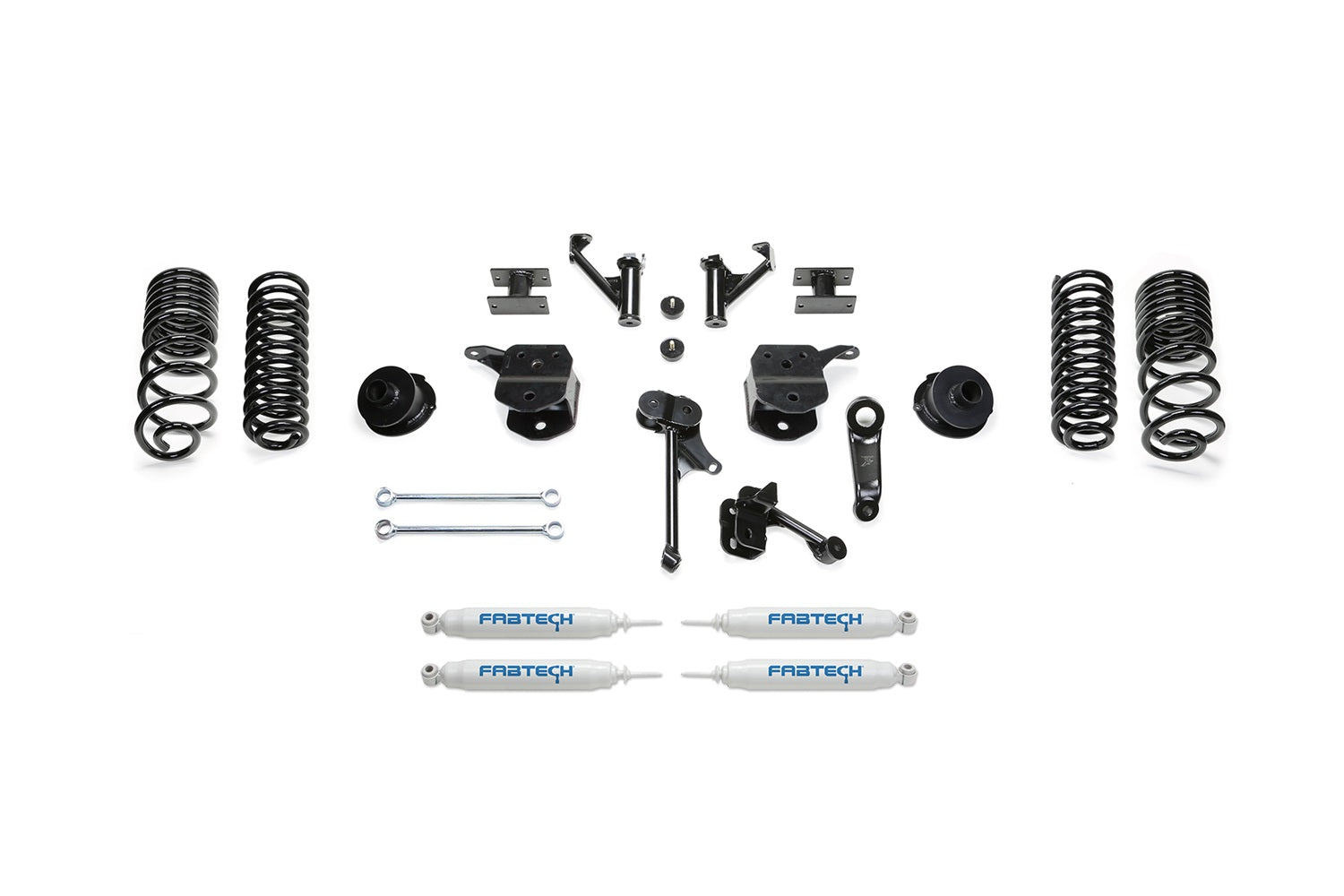 Fabtech K3139 Basic Lift System w/Shocks; w/Performance Shocks; 5 in. Lift; Fabtech K3139