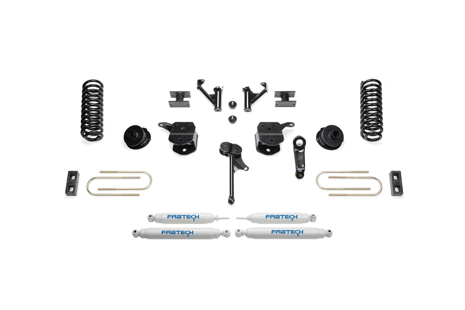 Fabtech K3143 Basic Lift System w/Shocks; w/Performance Shocks; 5 in. Lift; w/Coils; Fabtech K3143
