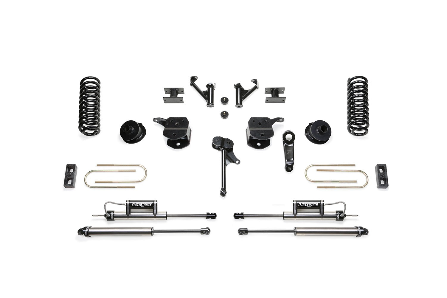 Fabtech K3143DL Basic Lift System w/Shocks; w/DLSS Shocks; 5 in. Lift; w/Coils; Fabtech K3143DL