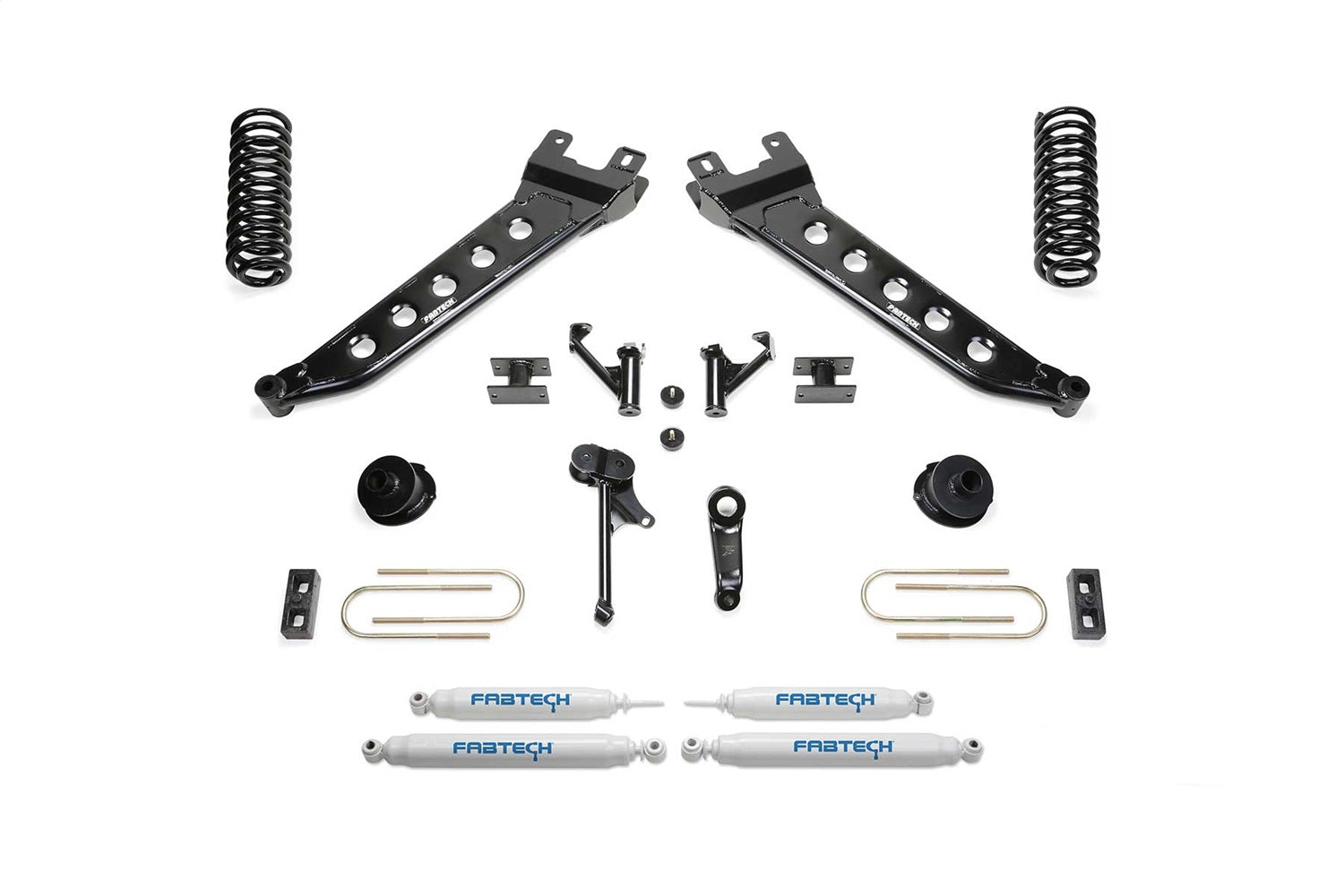 Fabtech K3144 Radius Arm Lift System; w/Performance Shocks; 5 in. Lift; w/Coils; Fabtech K3144