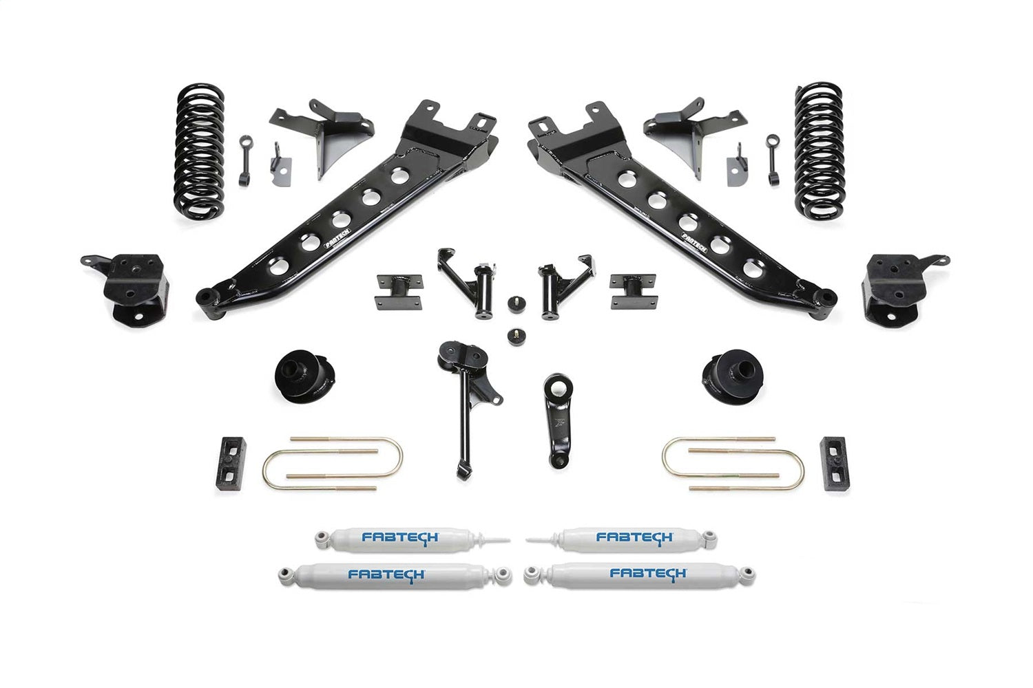 Fabtech K3147 Radius Arm Lift System; 7 in. Lift; Incl. Performance Shocks; Fabtech K3147