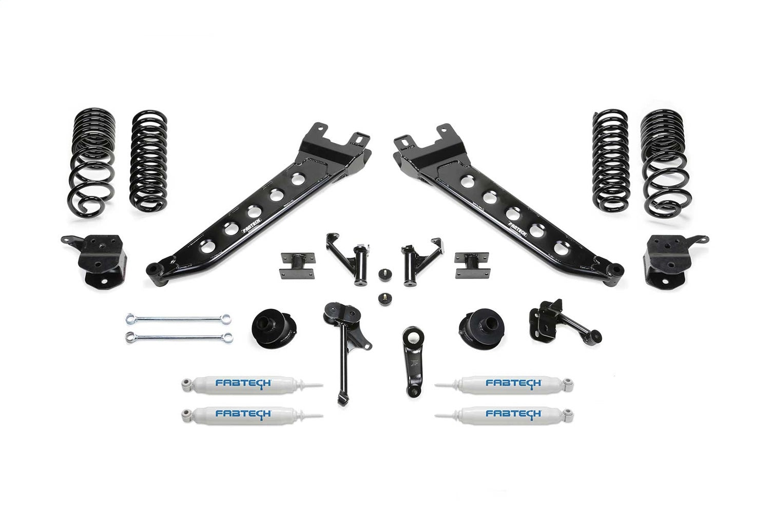 Fabtech K3156 Radius Arm Lift System; 7 in. Lift; Incl. Coil Springs; Performance Shocks; Fabtech K3156