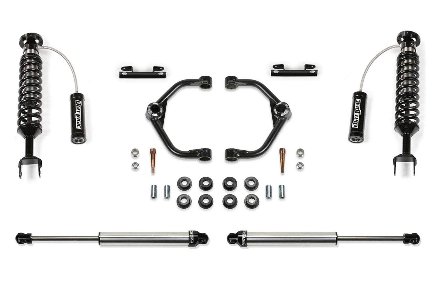 Fabtech K3172DL Uniball UCA Lift System w/Shocks Fabtech K3172DL