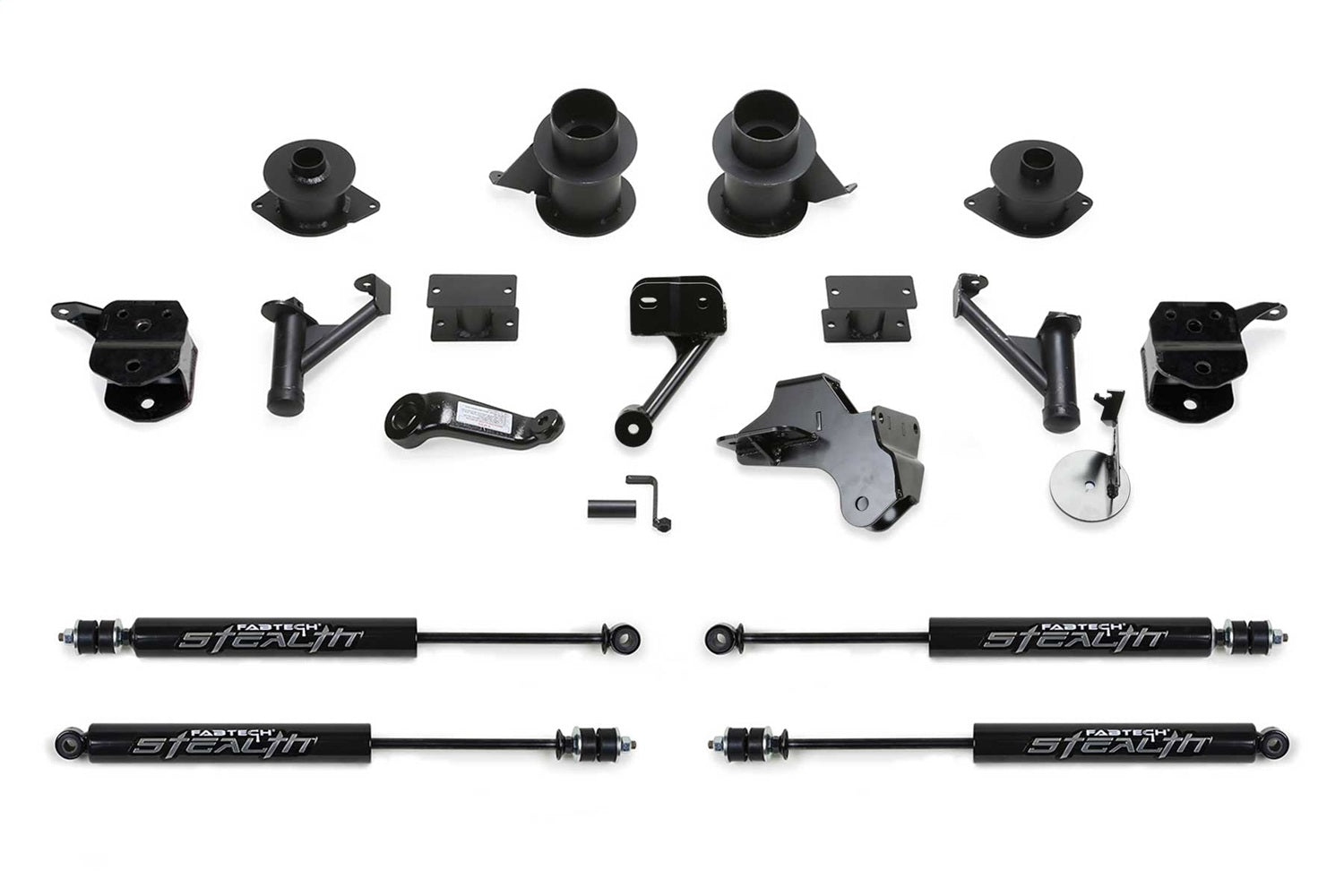 Fabtech K3173M Basic Lift System w/Shocks; 5 in. Lift; w/Stealth; Fabtech K3173M