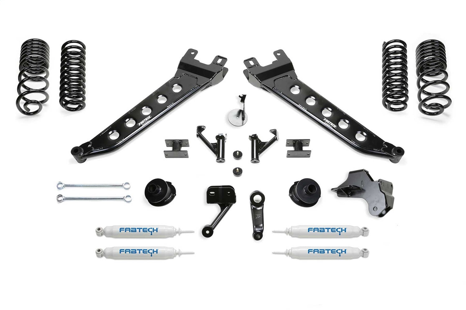 Fabtech K3180 Radius Arm Lift System; 5 in. Lift; w/Performance Shocks; Fabtech K3180