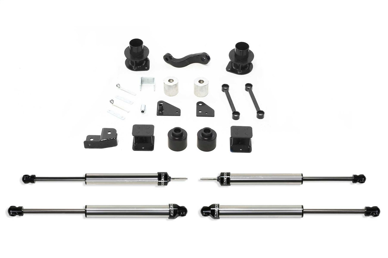 Fabtech K4037DL Basic Lift System w/Shocks; w/DLSS Shocks; 3 in. Lift; Fabtech K4037DL