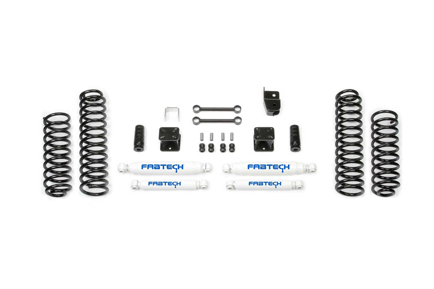 Fabtech K4048 Budget Lift System w/Shock; 3 in. Lift; w/Performance Shocks; Fabtech K4048