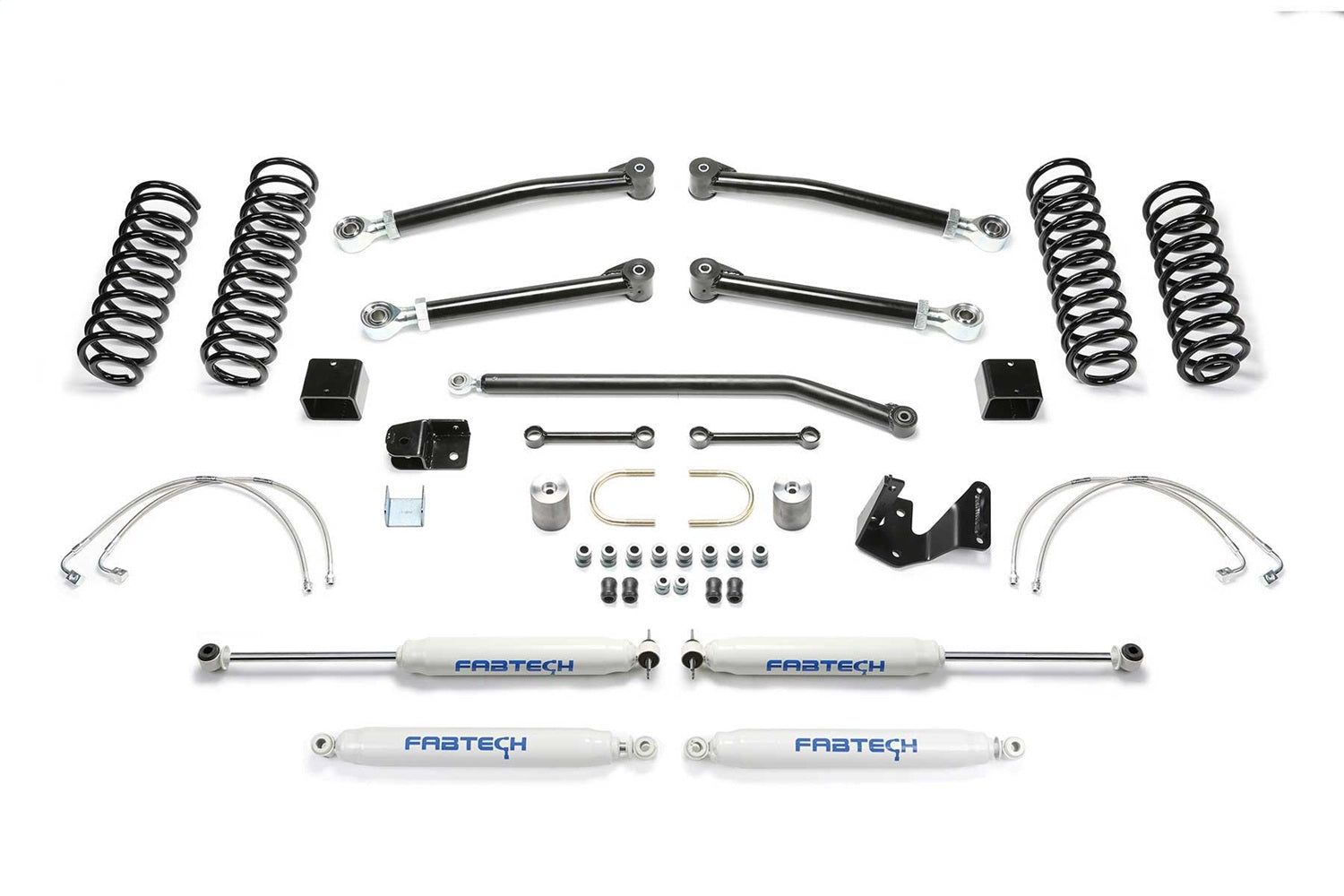 Fabtech K4052 Trail II Lift System; 3 in. Lift; w/Performance Shocks; Fabtech K4052