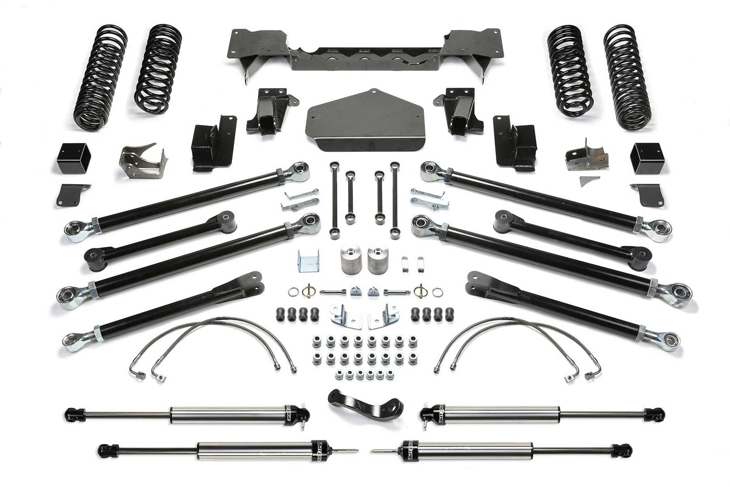 Fabtech K4072DL Crawler Long Travel Lift System; 5 in. Lift; w/Dirt Logic 2.25 Non Resi Shocks; Fabtech K4072DL
