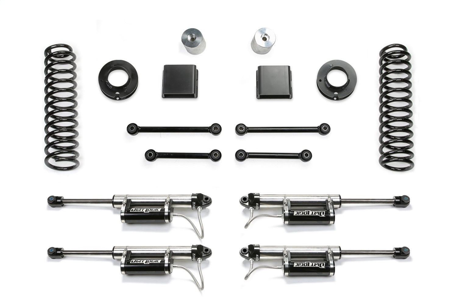 Fabtech K4161DL Sport Lift System w/Shock; 3 in. Lift; w/Dirt Logic 2.25 Resi Shocks; Fabtech K4161DL