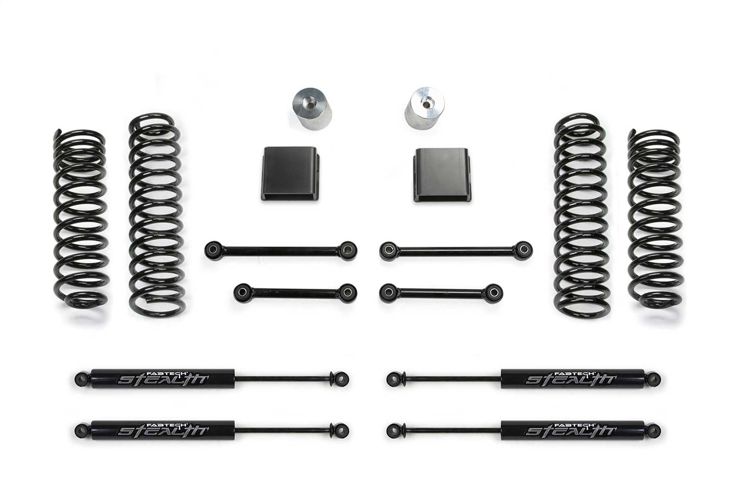 Fabtech K4163M Sport II Lift System; 3 in. Lift; w/Stealth; For PN[FTS24243/FTS6349/FTS6333]; Fabtech K4163M