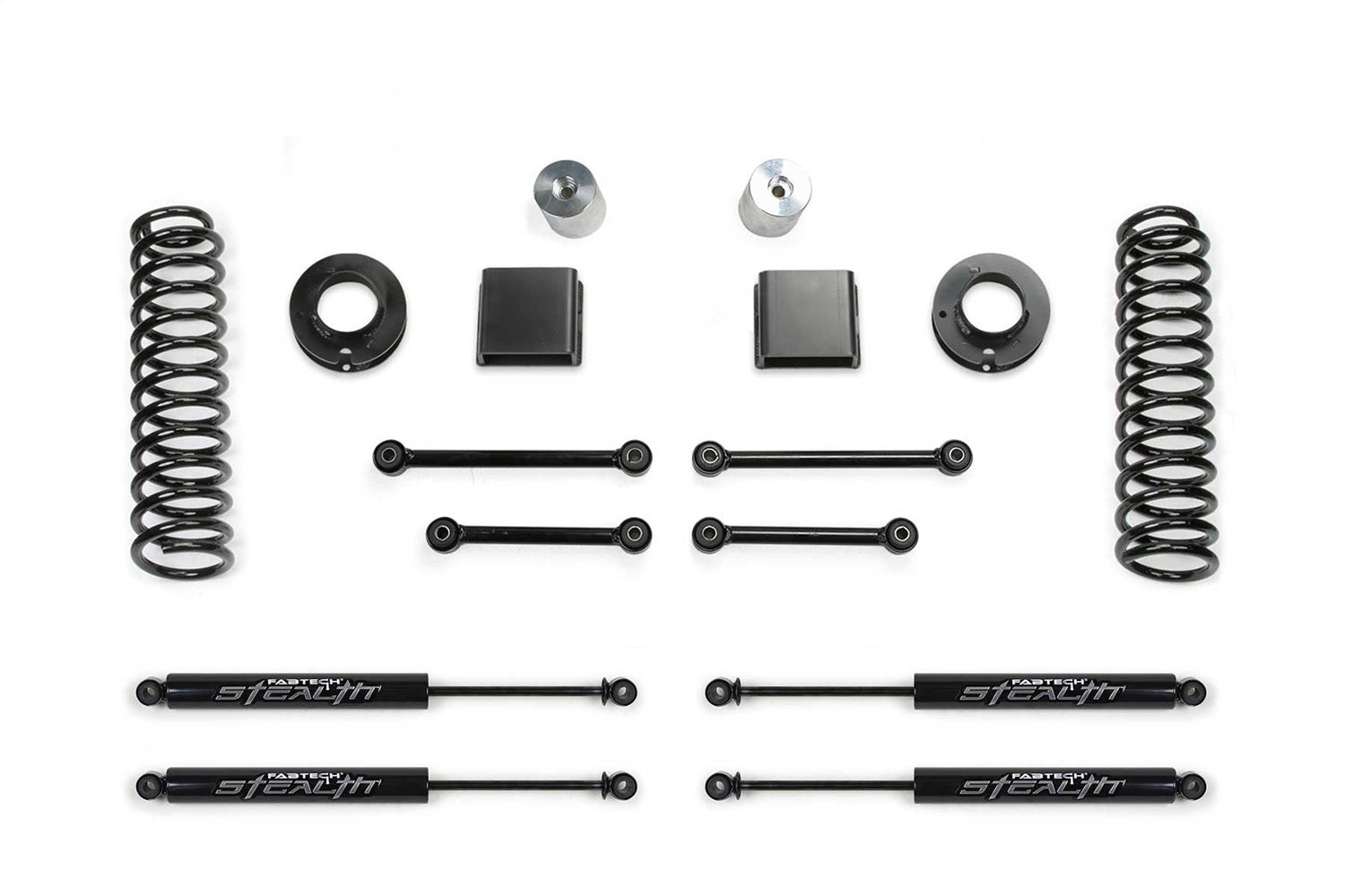 Fabtech K4190M Sport Lift System w/Shock; 3 in. w/Stealth Shocks; Fabtech K4190M