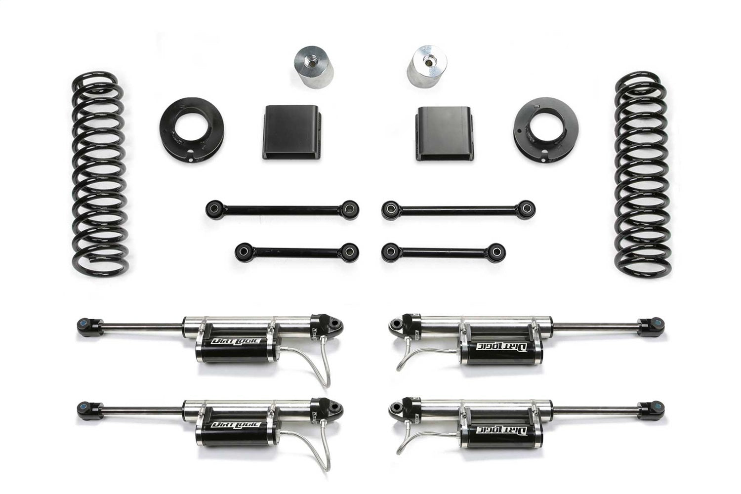 Fabtech K4191DL Sport Lift System w/Shock; 3 in. w/2.25DLSS Resi; Fabtech K4191DL