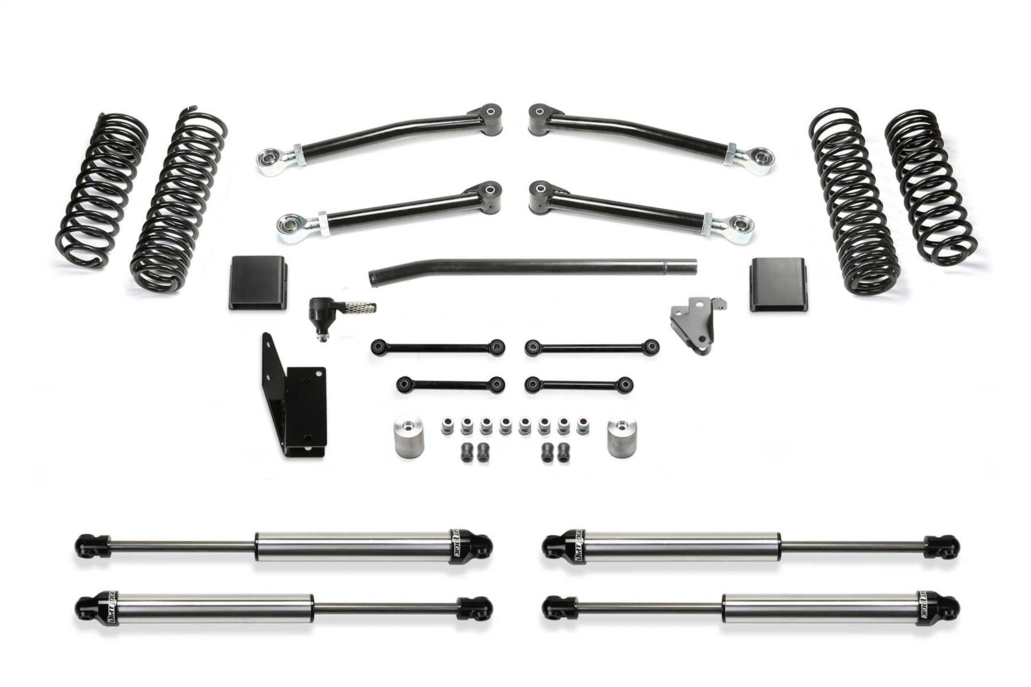 Fabtech K4197DL Trail Lift System; 5 in. w/2.25DLSS Shocks; w/Drag Link/Trail Kit; Fabtech K4197DL
