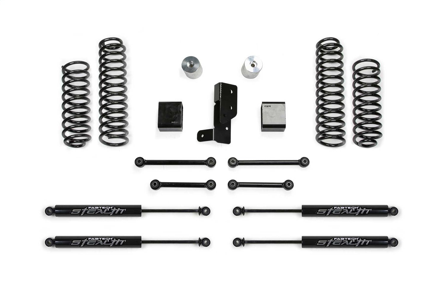 Fabtech K4200M Sport Lift System w/Shock; 3 in. w/Stealth Shock; Fabtech K4200M