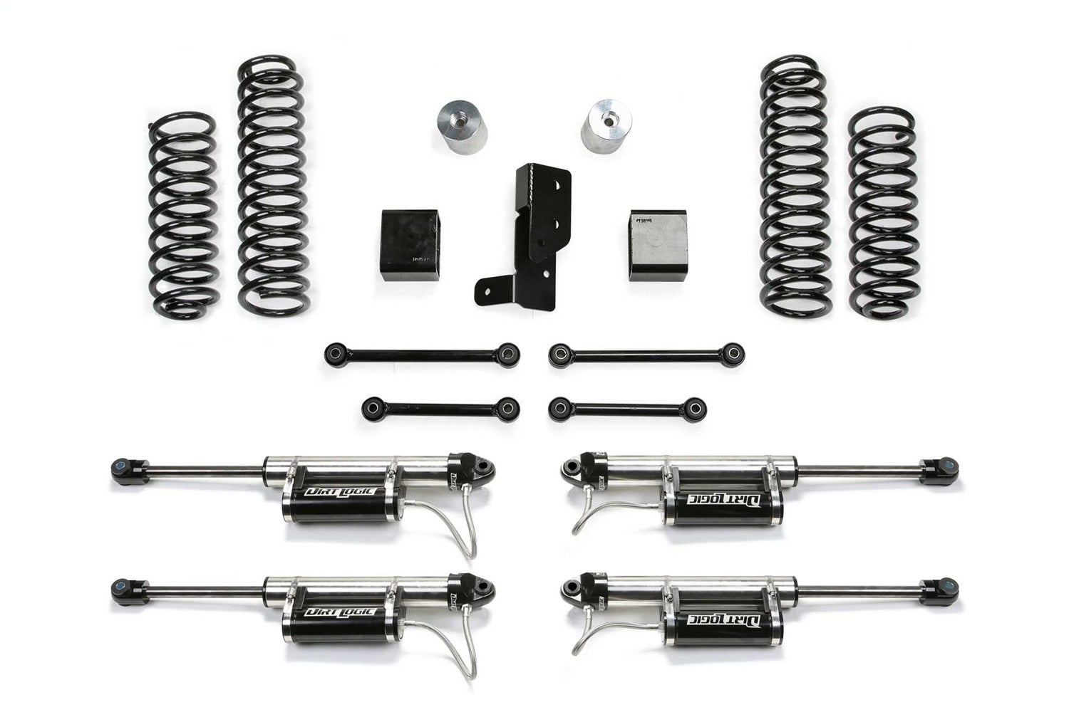 Fabtech K4206DL Sport Lift System w/Shock; 3 in. w/DLSS Resi. Shocks; Fabtech K4206DL