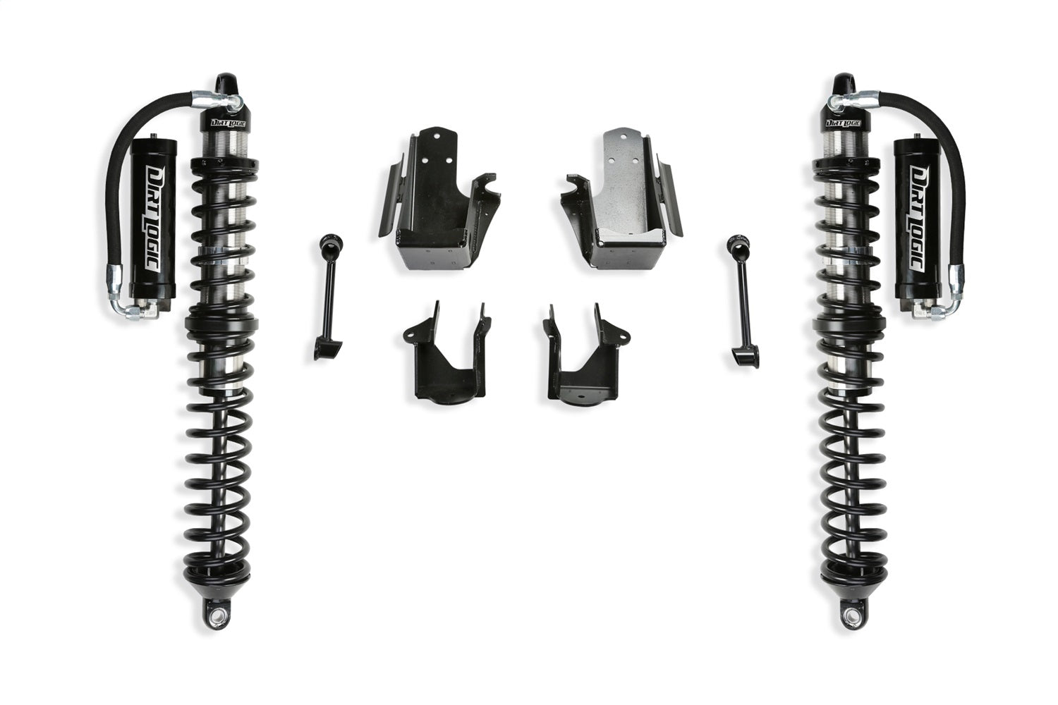 Fabtech K4237DL Coilover Conversion; 3 in. Lift; w/Front Dirt Logic 2.5 Resi Coilovers; Fabtech K4237DL