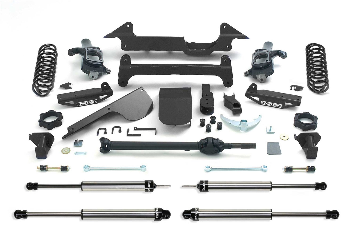 Fabtech K5000DL Performance Lift System w/Shocks; w/DLSS Shocks; 6 in. Lift; w/Coil Springs; Fabtech K5000DL