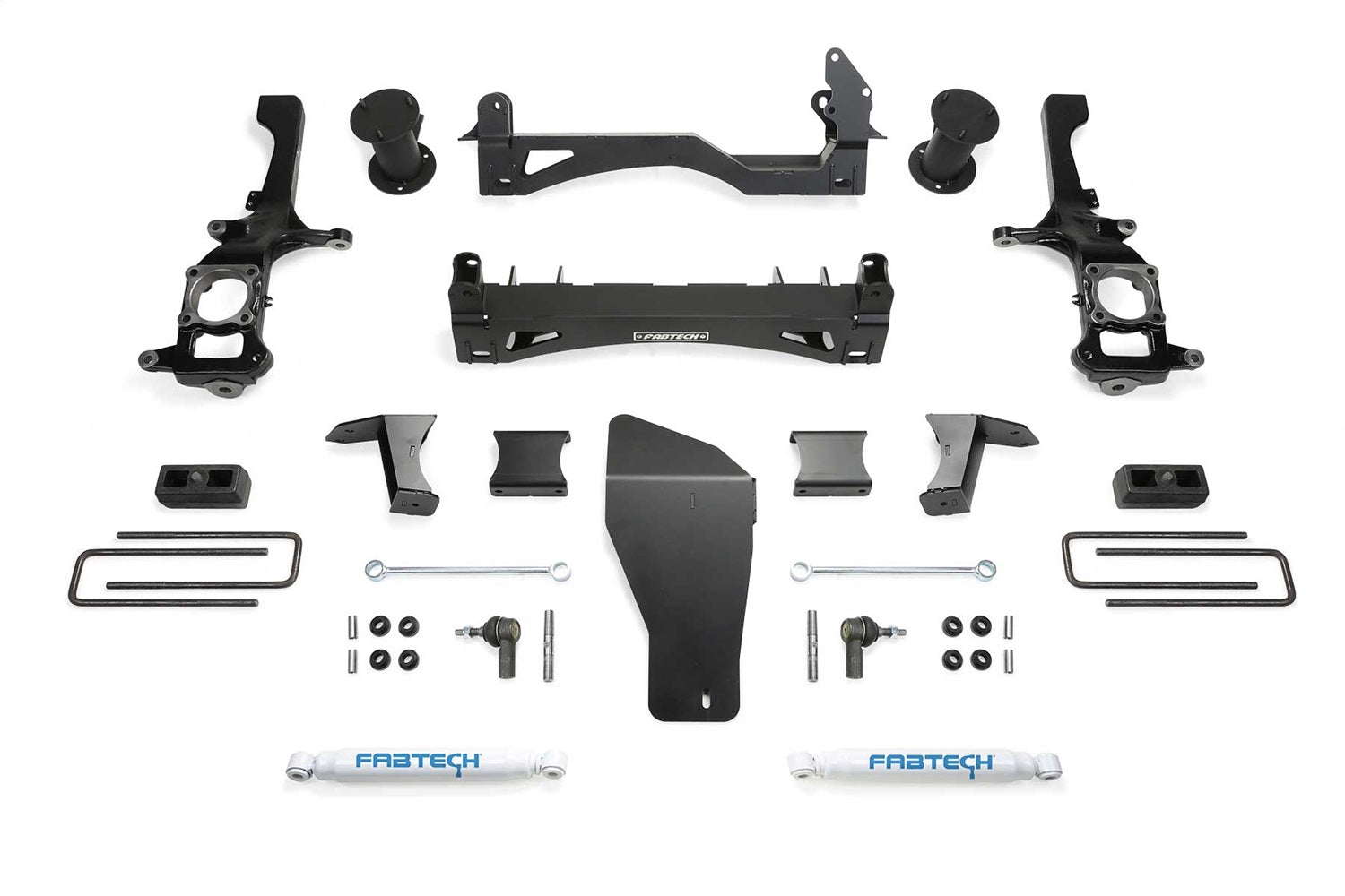 Fabtech K6005 Basic Lift System w/Shocks; 6 in. Lift; w/Performance Shocks; Fabtech K6005