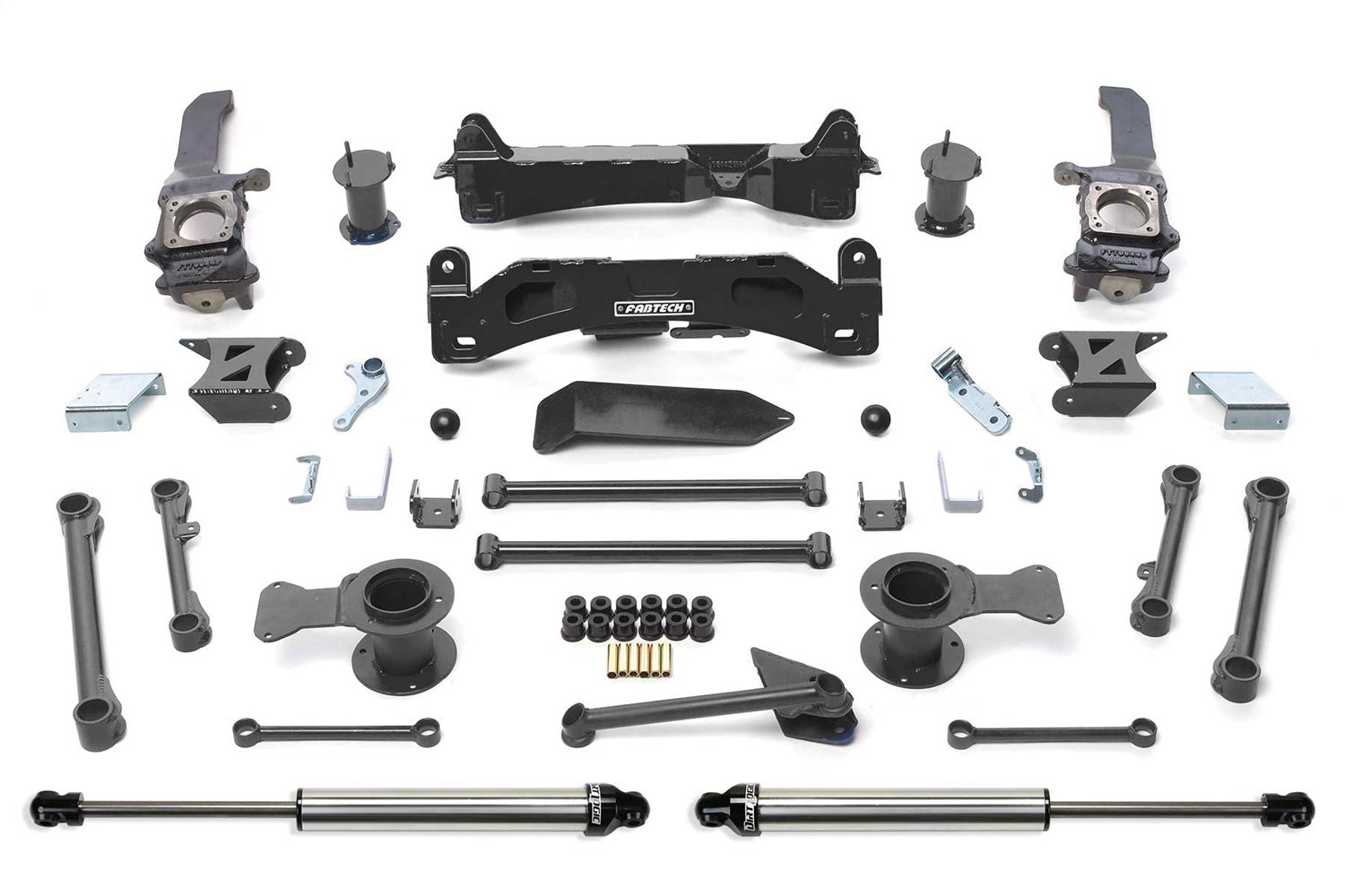 Fabtech K7006DL Basic Lift System w/Shocks; w/DLSS Shocks; 6 in. Lift; Fabtech K7006DL