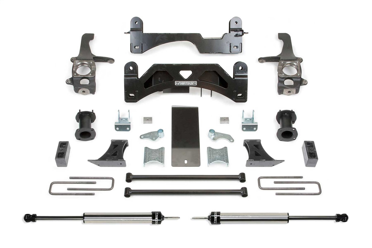 Fabtech K7009DL Basic Lift System w/Shocks; w/DLSS Shocks; 6 in. Lift; Fabtech K7009DL